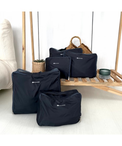 Set of bags 5 pcs travel organizers ORGANIZE (gray)