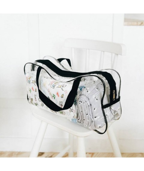 Compact bag for maternity hospital or for things 40*20*10 cm (black)