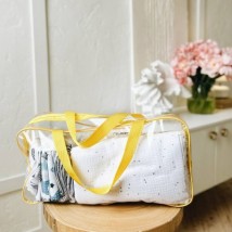 Compact bag for maternity hospital or for things 40*20*10 cm (yellow)