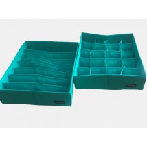 Set of organizers for panties and busts 2 pcs ORGANIZE (azure)