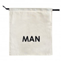 Cotton bag for things 30*35 cm Man (light)