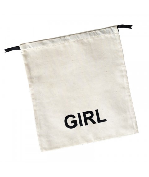 Cotton bag for things 30*35 cm Girl (light)