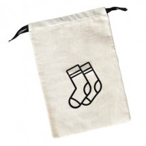 Мешок хлопковый для носков 20*30 см Socks (светлый)