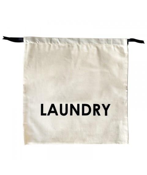 Cotton bag for dirty linen 38*38 cm Laundry (light)