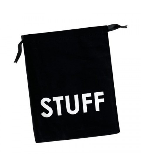 Cotton bag 23*18 cm Stuff (black)