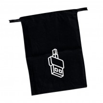 Cotton bag for chargers and gadgets 20*30 cm Gadget (black)