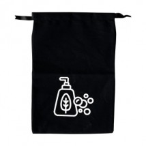 Cotton bag for cosmetics 30*20 cm Soap (black)