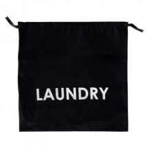 Мешок хлопковый для грязного белья 38*38 см Laundry (черный)