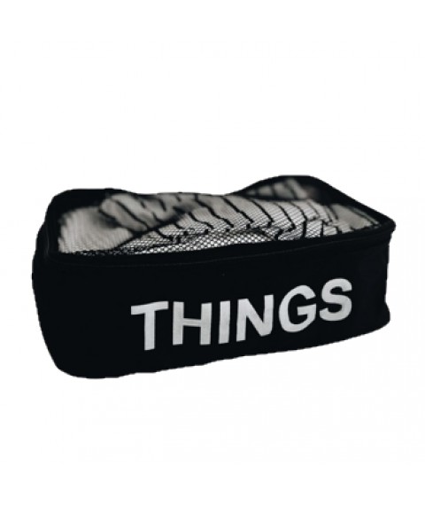 Cotton bag for things 30*20*10 cm THINGS (black)