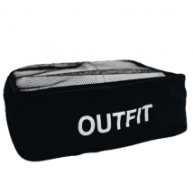 Cotton bag for things 40*30*15 cm OUTFIT (black)