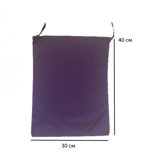 Сумка для продуктів з нейлону L 30*40 см (фіолетовий)