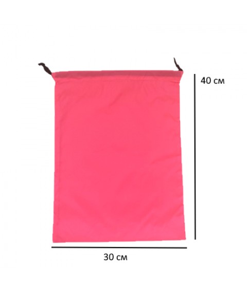 Сумка для продуктів з щільного нейлону L 30*40 см (рожевий)