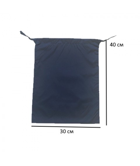 Сумка-мешок для круп из нейлона L 30*40 см (серый)