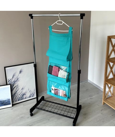 Hanging case for storing bags L ORGANIZE (azure)