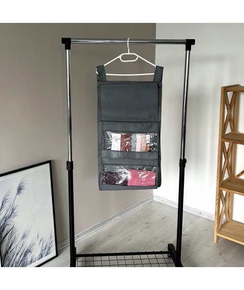 Hanging organizer for storing bags Plus ORGANIZE (gray)