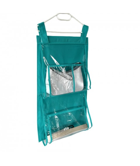 Подвесной органайзер для хранения сумок Plus ORGANIZE  (лазурь)