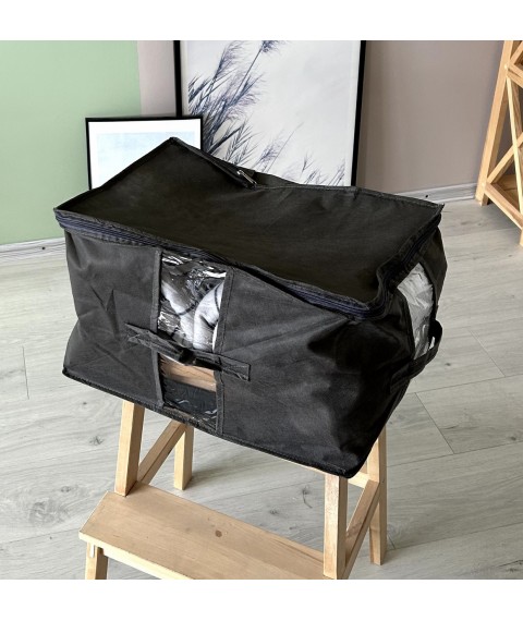 Велика сумка для зберігання речей XL - 46*32*29 см (сірий)
