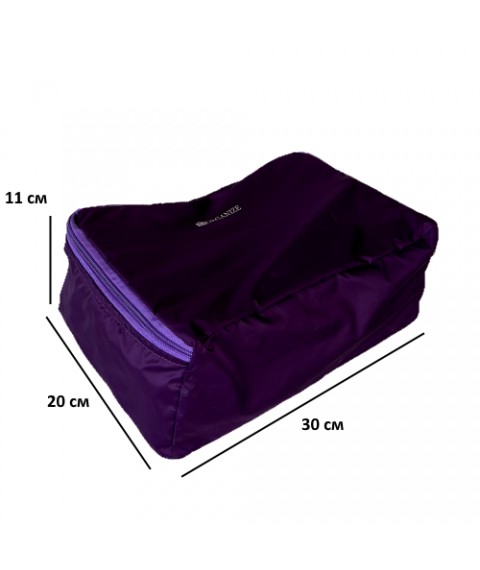 Organizers for travel items 5 pcs ORGANIZE (purple)