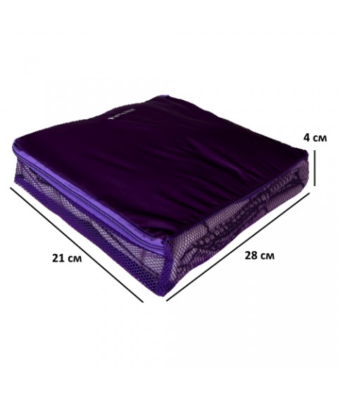 Organizers for travel items 5 pcs ORGANIZE (purple)