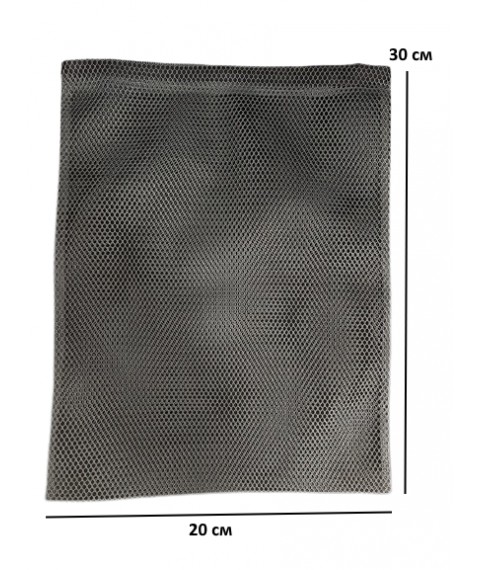Reusable mesh bag for food S 30*20 cm (gray)