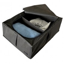Органайзер для хранения вещей с крышкой 50*41*18 см ORGANIZE (серый)