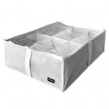 Коробка для хранения обуви на 6 пар до 39 размера ORGANIZE (белый)