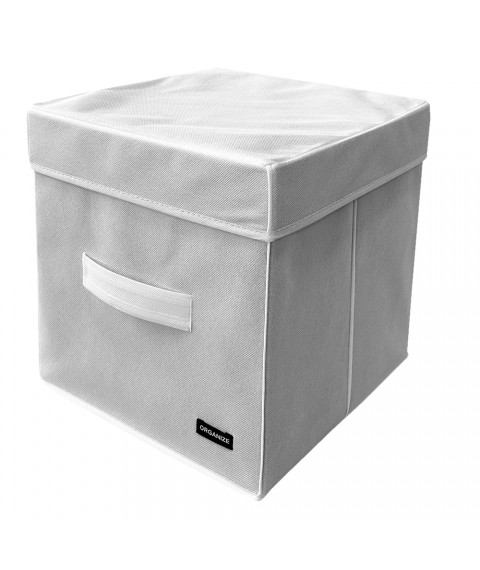 Box with lid 30*30*30 cm (white)