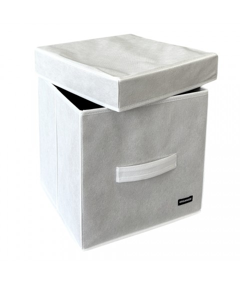 Box with lid 30*30*30 cm (white)