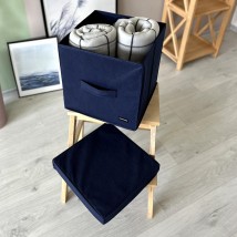 Короб з кришкою 30*30*30 см ORGANIZE (синій)