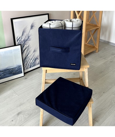 Короб з кришкою 30*30*30 см ORGANIZE (синій)