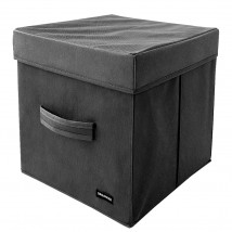 Ящик с крышкой 30*30*30 см ORGANIZE (серый)