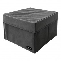 Storage box L with lid - 30*30*20 cm (gray)