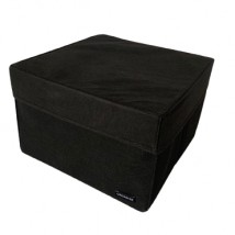 Storage box L with lid - 30*30*20 cm (black)