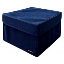 Кофр для зберігання речей L з кришкою - 30*30*20 см (синій)