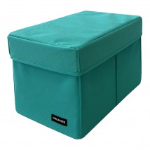 Organizer box for storing things with a lid M - 30*19*19 cm (azure)
