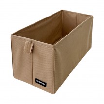 Текстильная коробка для хранения S ORGANIZE (бежевый)