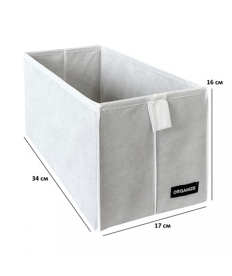 Organizer for vertical storage S - 34*16*16 cm (white)