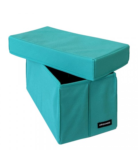 Organizer for vertical storage with lid S - 34*16*16 cm (azure)