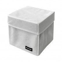 Organizer for small items with lid XS - 17*17*16 cm (white)