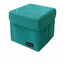 Organizer for small items with lid XS - 17*17*16 cm (azure)