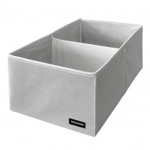 Vertical storage box with partition ORGANIZE (white)