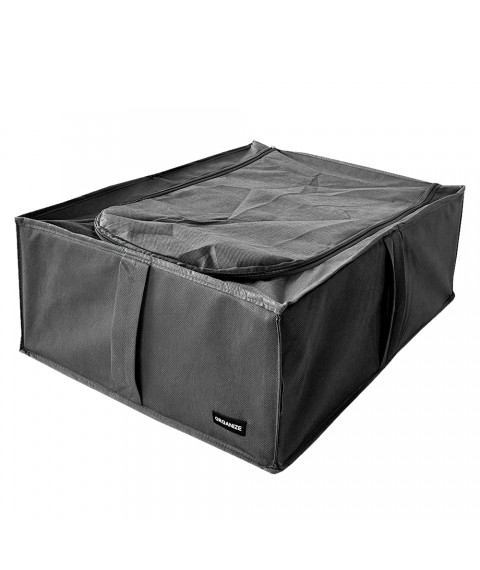 Storage organizer with lid 50*41*18 cm ORGANIZE (gray)