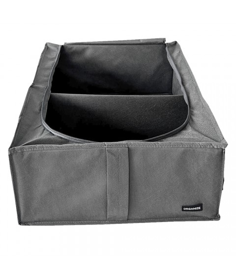 Storage organizer with lid 50*41*18 cm ORGANIZE (gray)