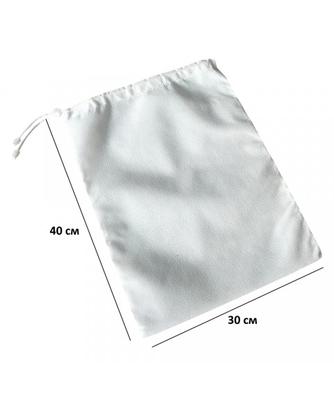 Drawstring shoe bag 30*40 cm (white)
