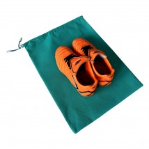 Dust bag for shoes with drawstring (azure)