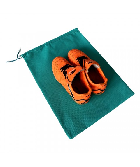 Dust bag for shoes with drawstring (azure)