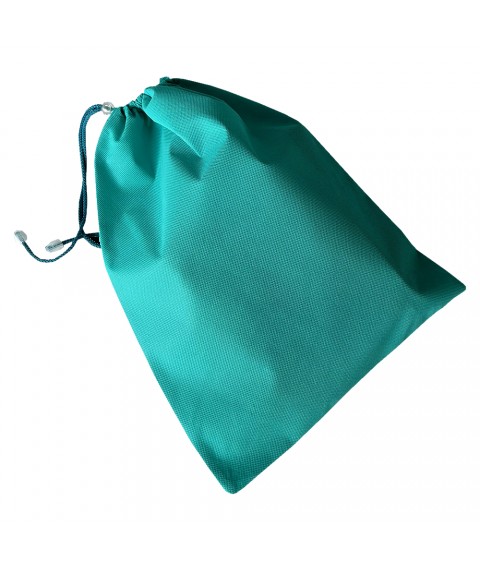 Dust bag for shoes with drawstring (azure)