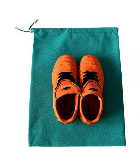 Dust bag for shoes with drawstring (azure)