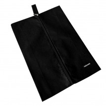 Объемная сумка-пыльник для обуви на молнии (черный)