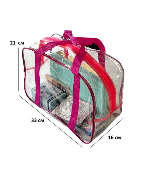 Компактна сумка в пологовий будинок/для іграшок ORGANIZE (рожевий)